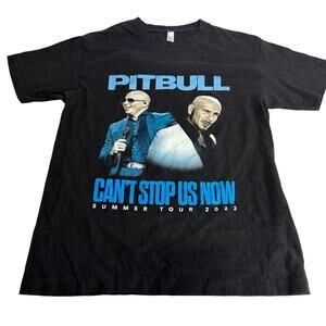 Official Pitbull ‘Can’t Stop Us Now’ Iggy Sean Paul Tour 2022 Shirt Size M